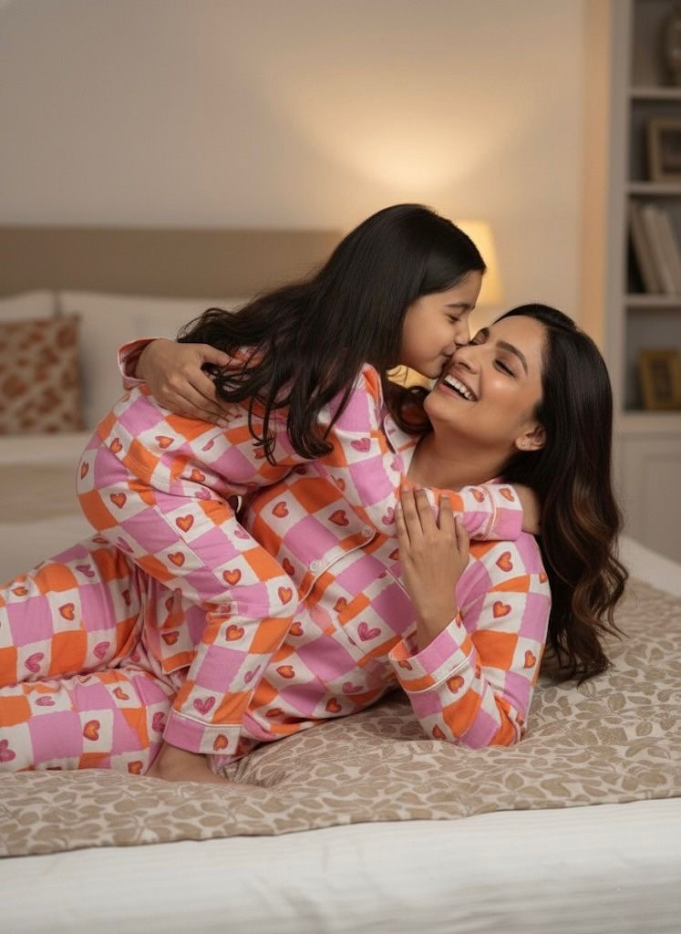 Candy Hearts Twinning Set |Full Sleeves