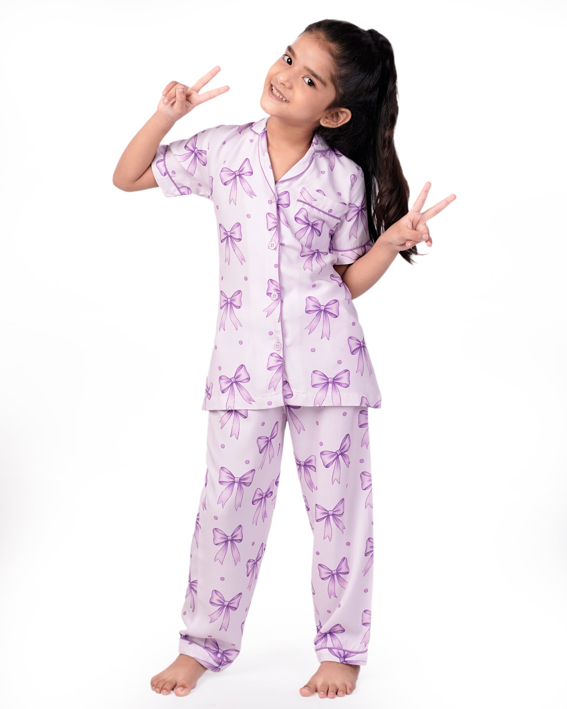 Dreamy Bows Nightsuit Set