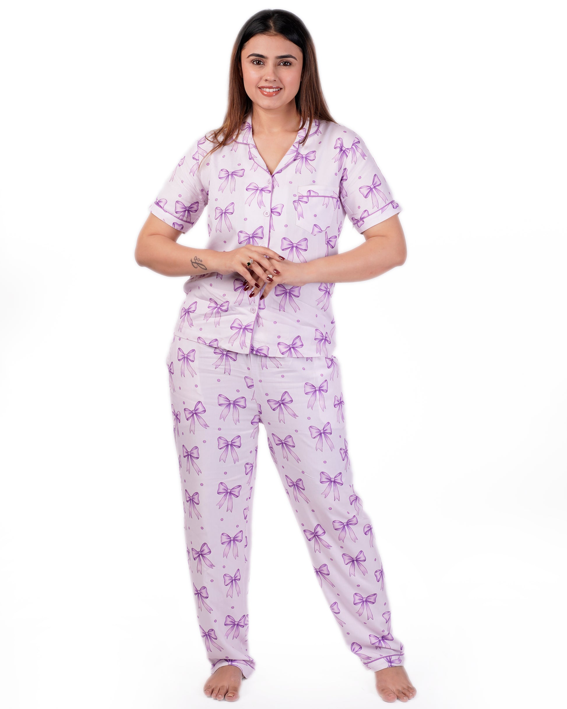Dreamy Bows Nightsuit Set