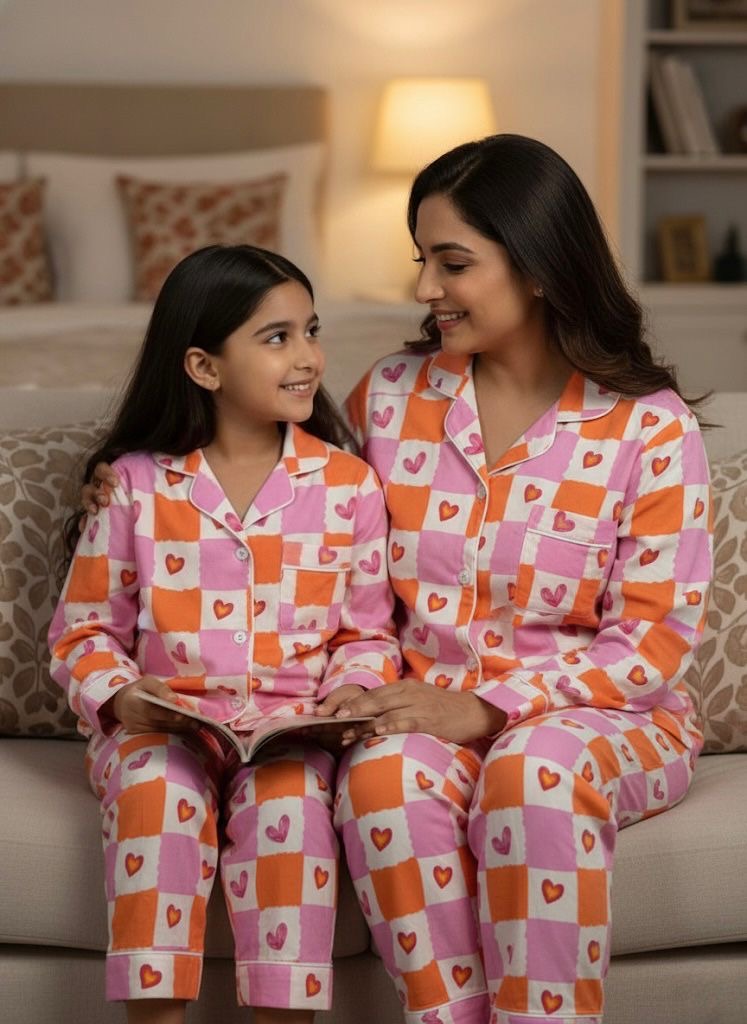 Candy Hearts Twinning Set |Full Sleeves