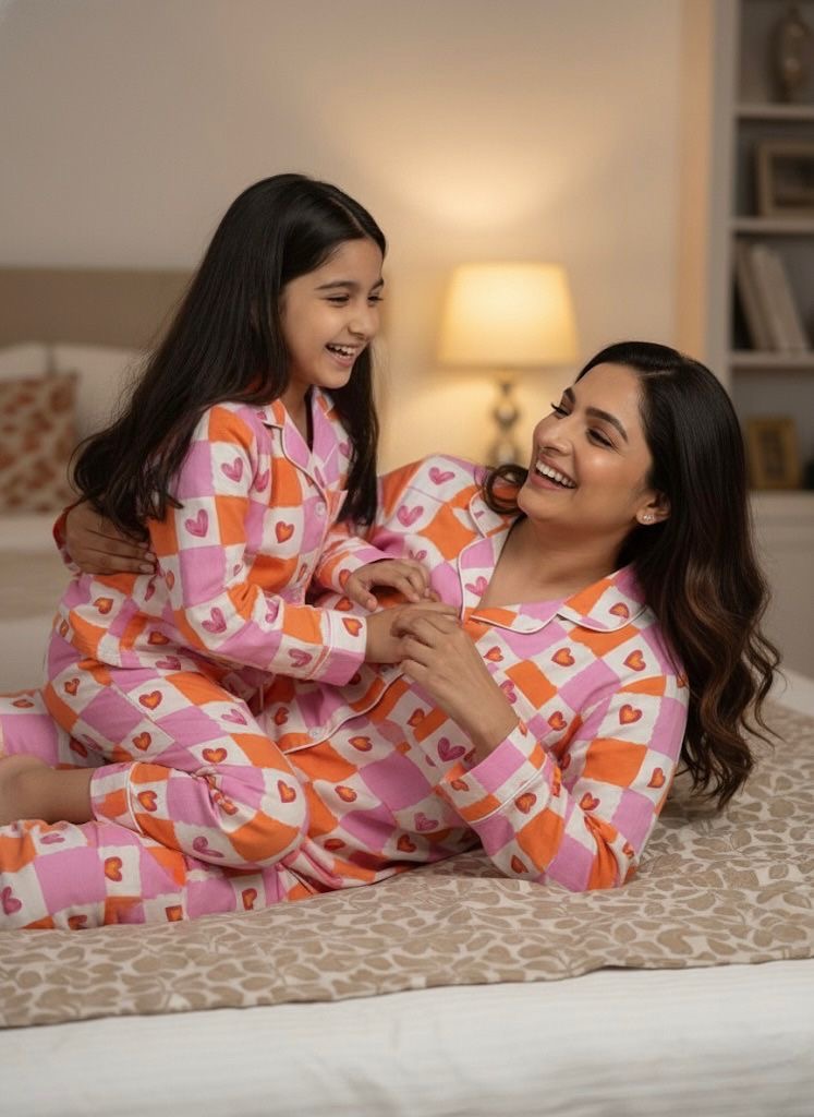 Candy Hearts Twinning Set |Full Sleeves