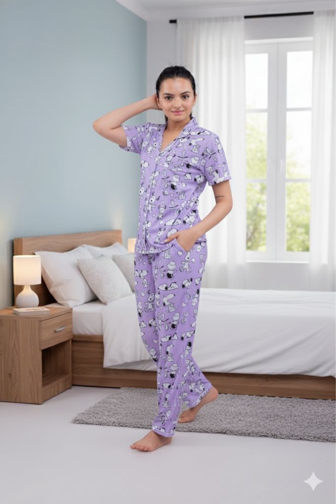 Pawsome Nightsuit Set | Women