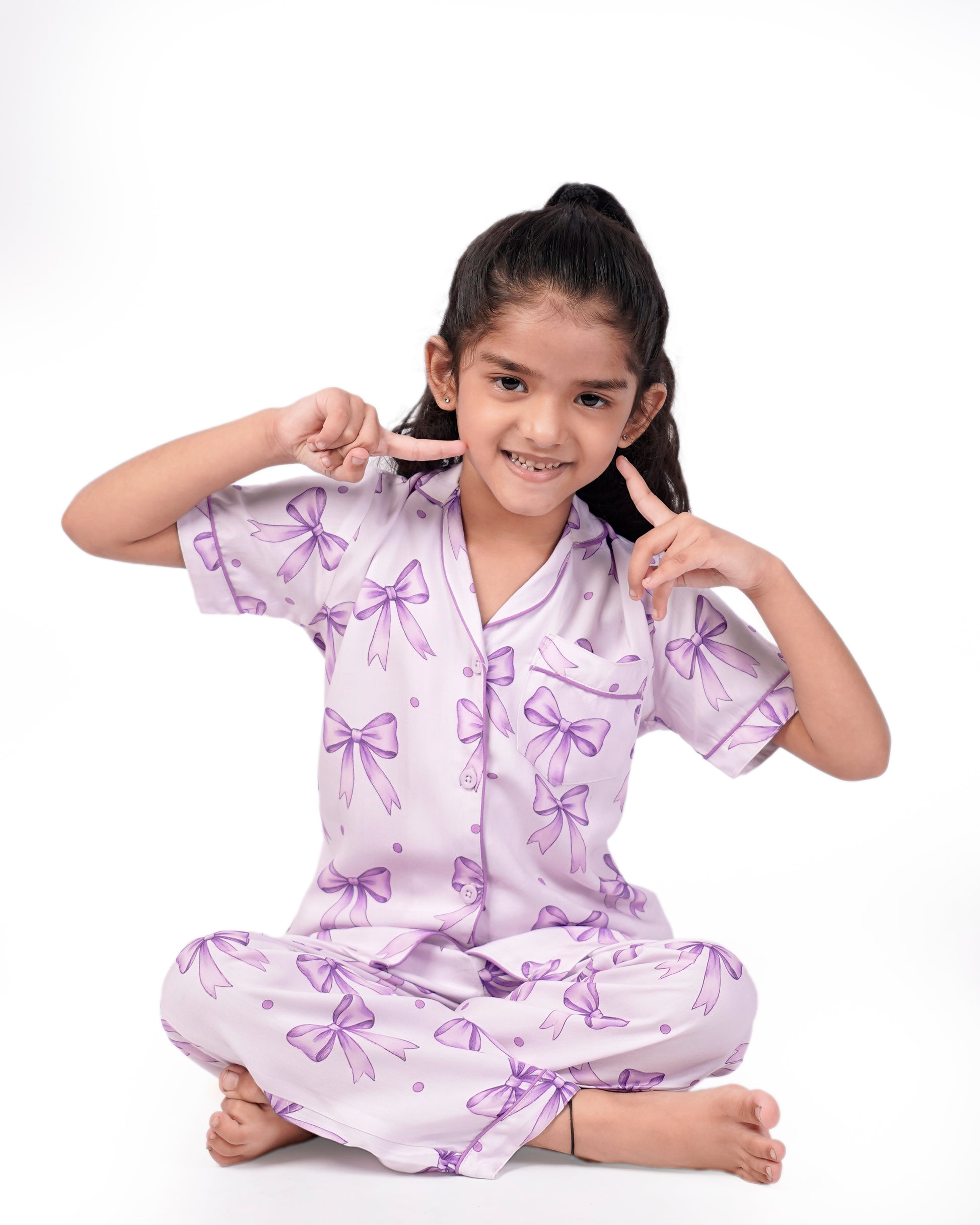 Dreamy Bows Nightsuit Set