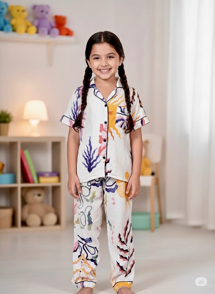 Sunset Vibes Nightsuit Set