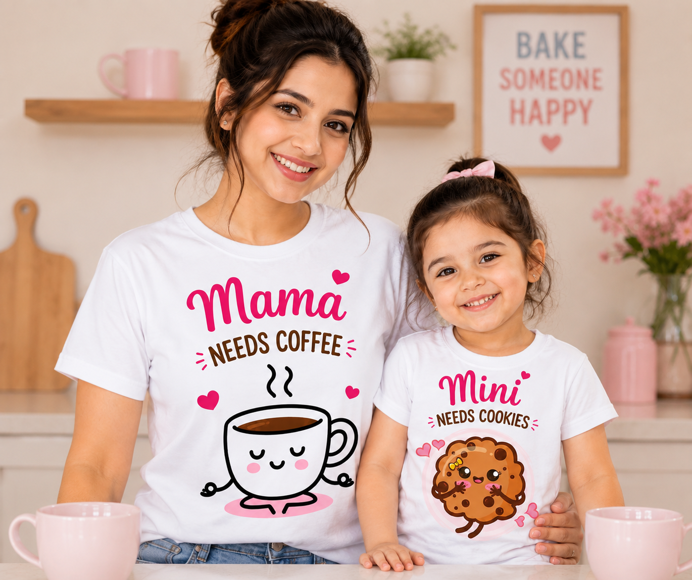 Coffee & Cookies Twinning Tees