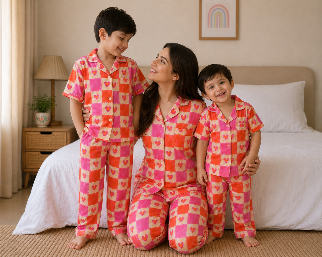 Candy Hearts Sibling Twinning Set | Unisex