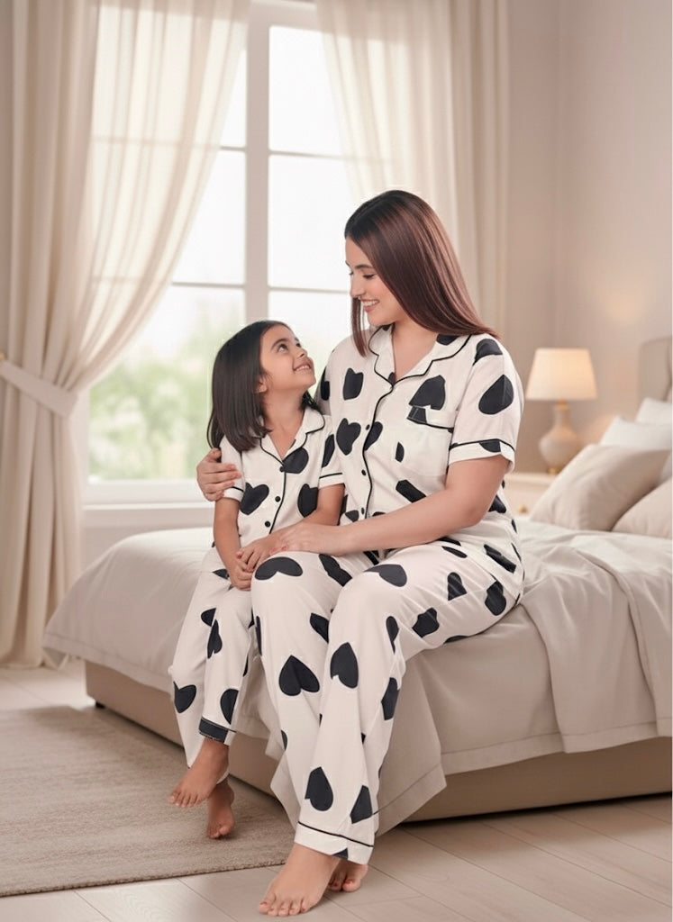 Mystic Hearts Twinning Set | Half Sleeves