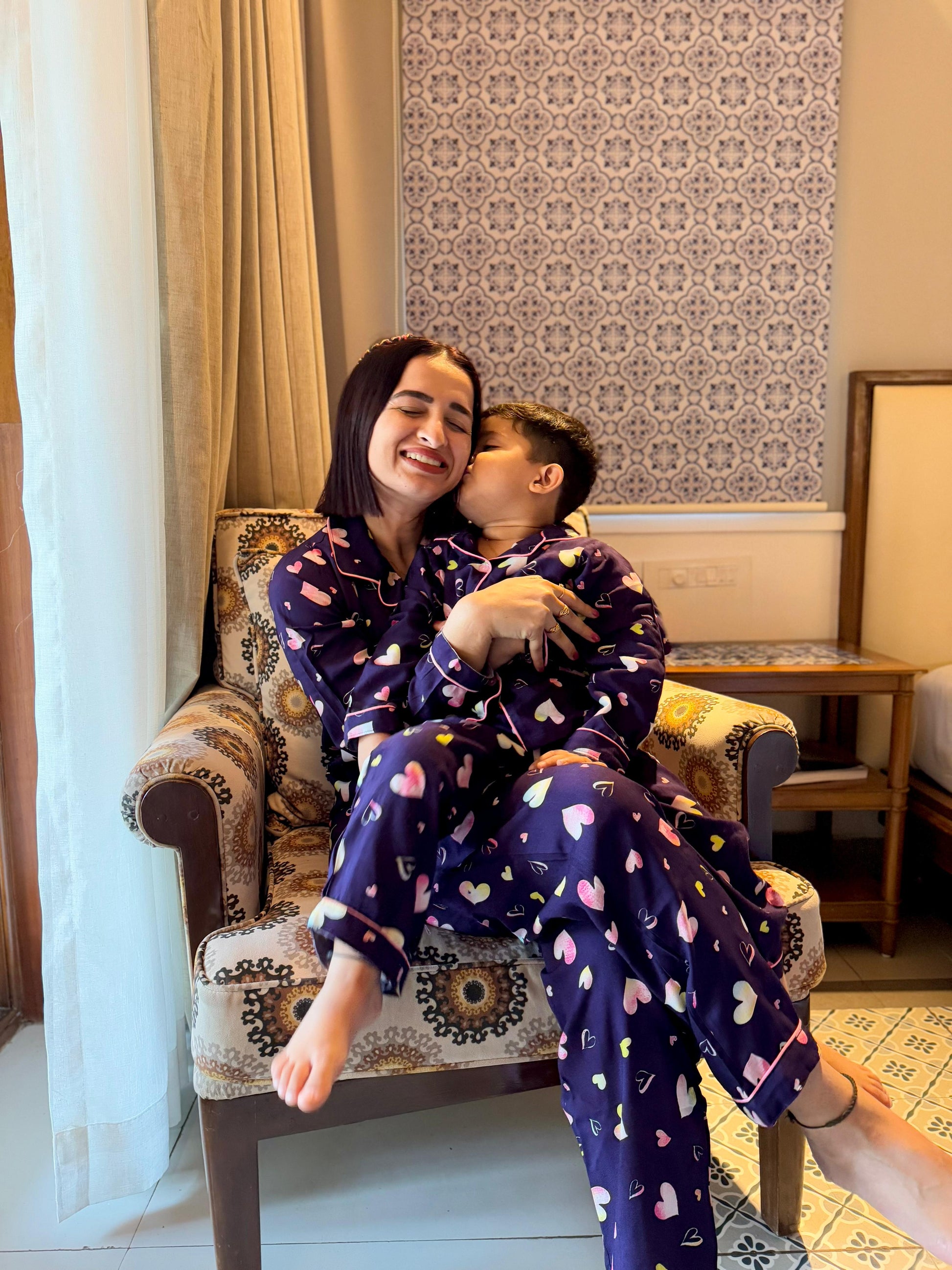 Sweetheart Slumber Twinning Set | Full Sleeves