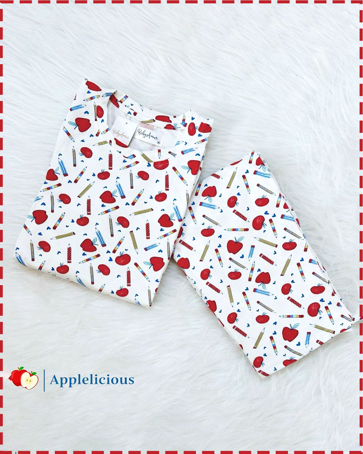 Applelicious Nightsuit Set | 100% Cotton BabyAmour