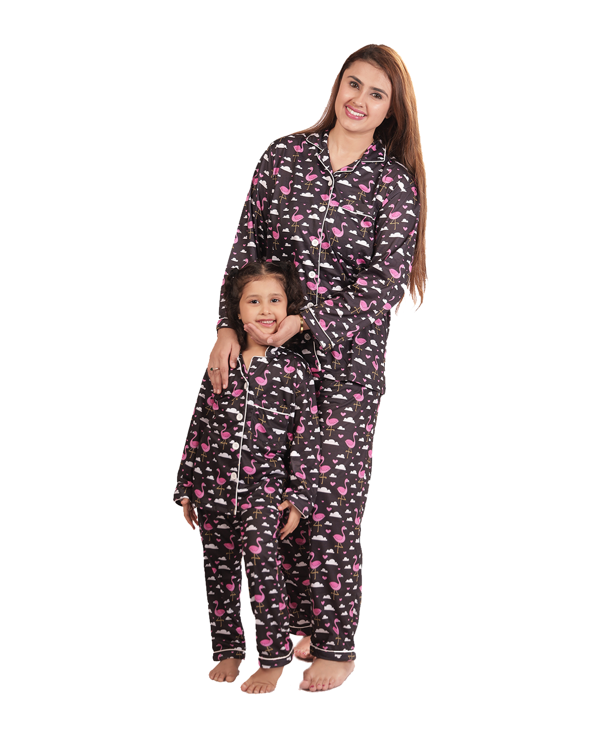 Flamingly Pink Full Sleeves Twinning Set BabyAmour