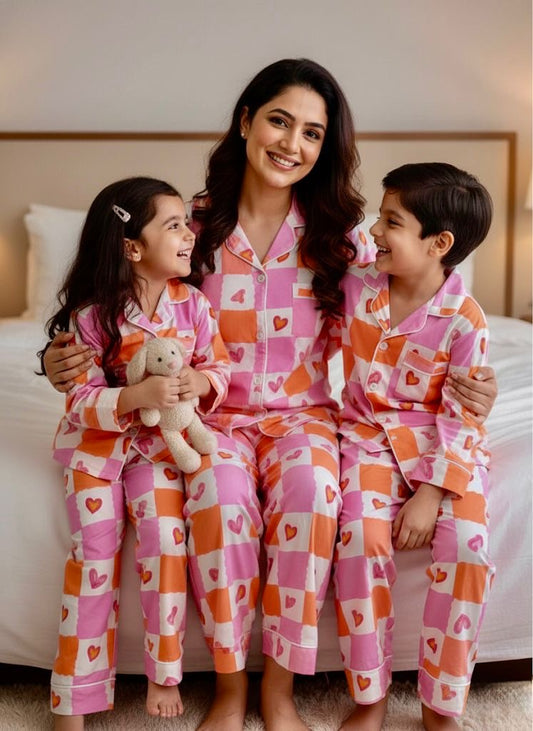 Candy Hearts Twinning Set |Full Sleeves