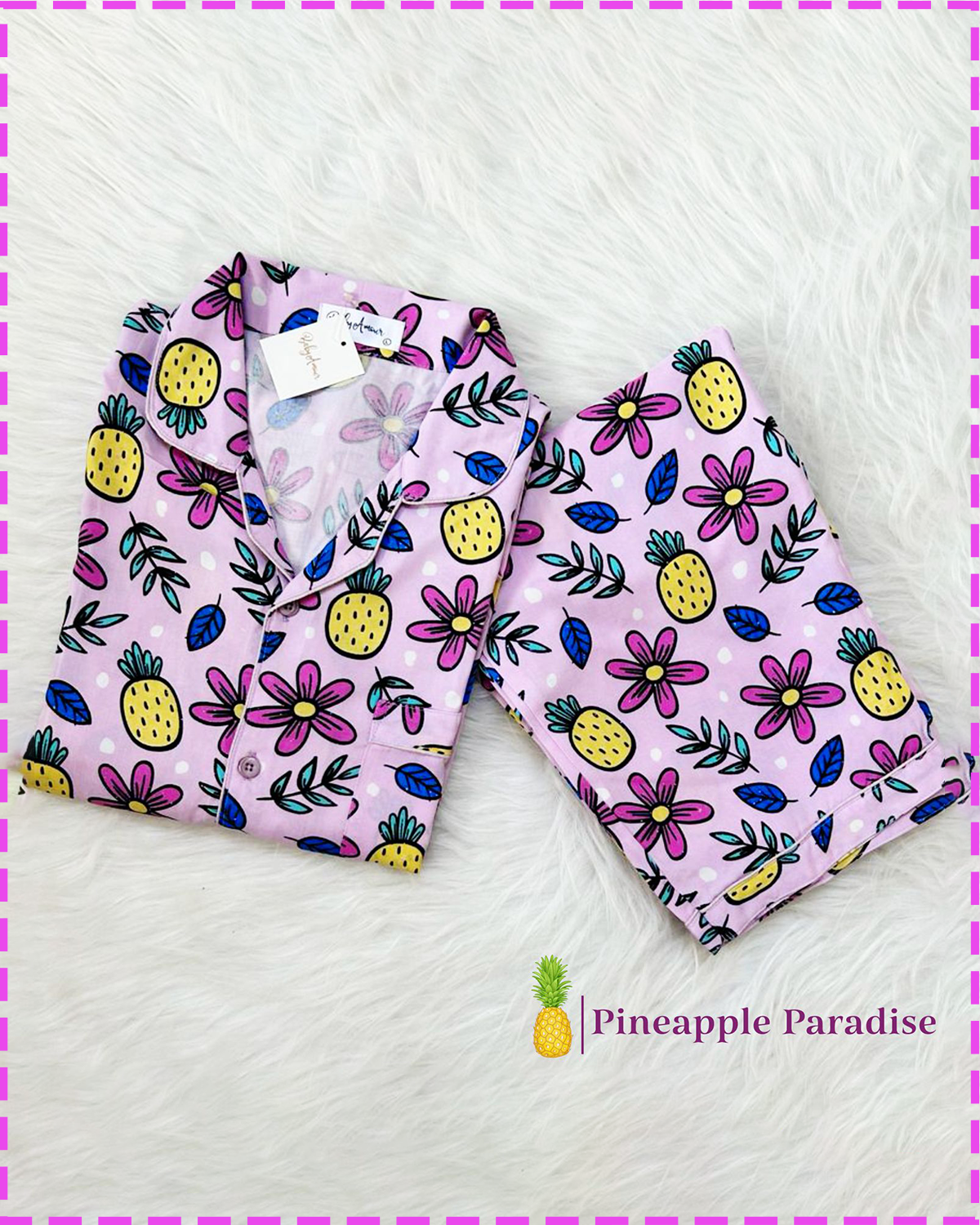 Pineapple Paradise Nightsuit BabyAmour