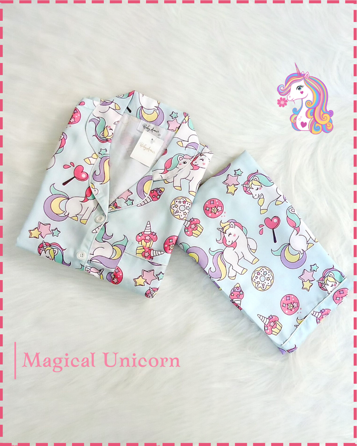 Magical Unicorn Full Sleeves Nightsuit Set | Women BabyAmour