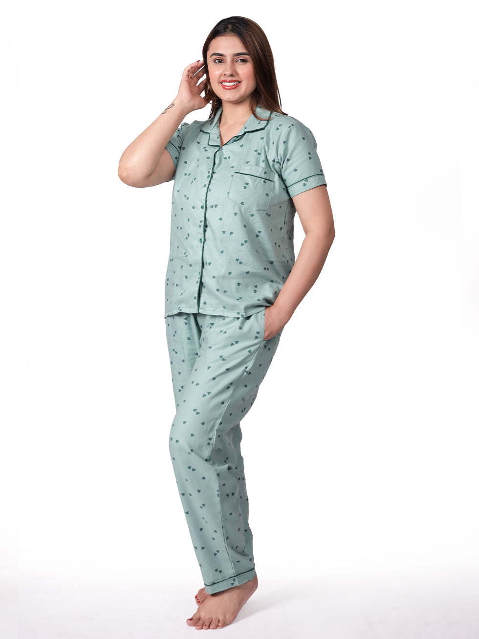 Dreamy Hearts Nightsuit Set BabyAmour