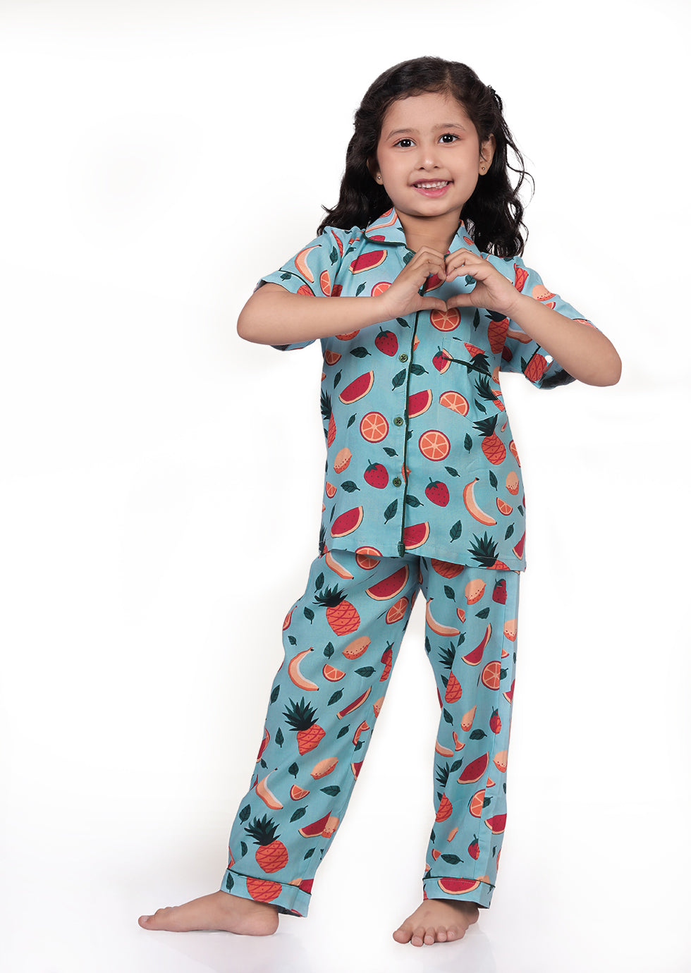 Fruity Delight Nightsuit Set |100% Cotton| Half Sleeves BabyAmour