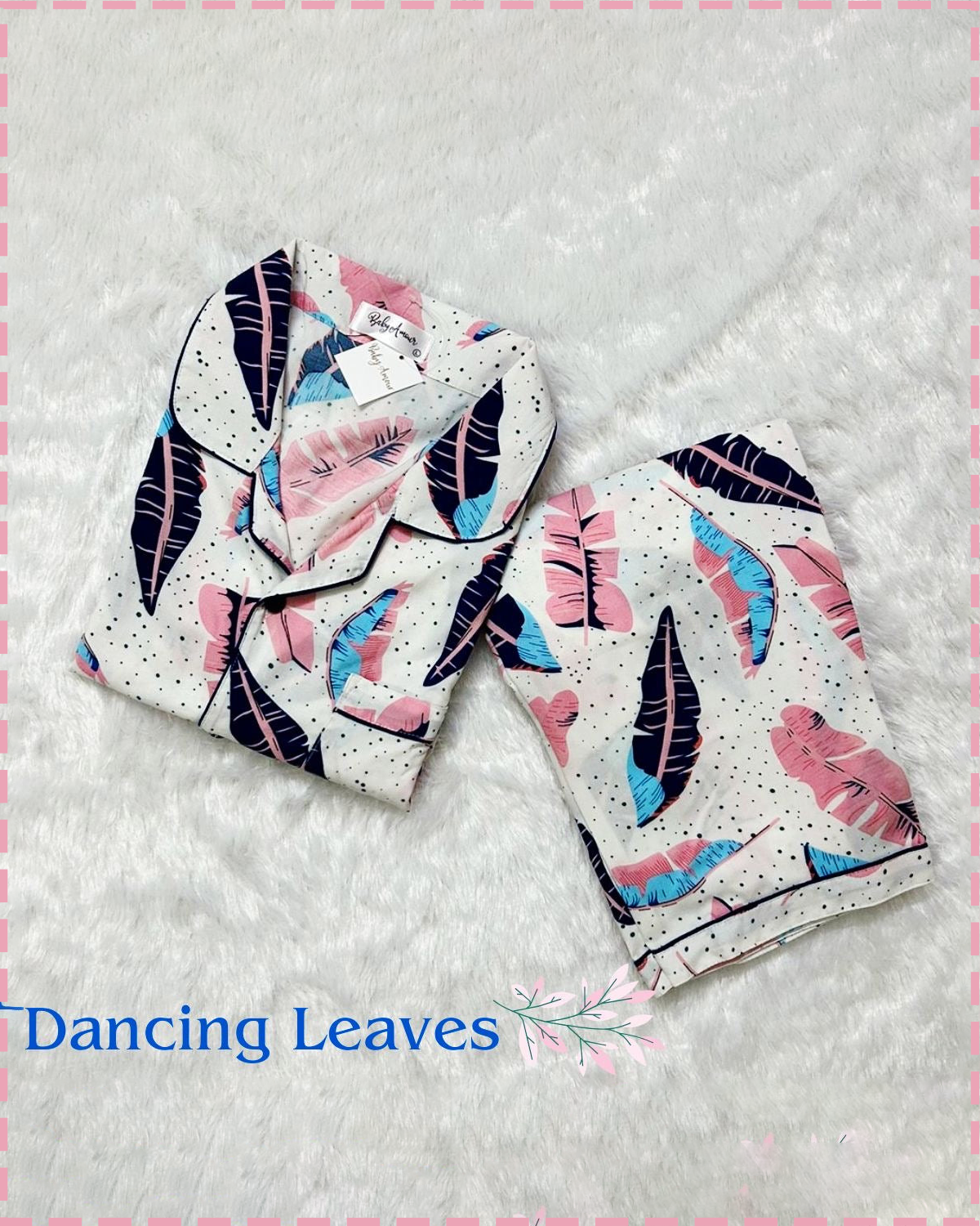 Dancing Leaves Nightsuit Set BabyAmour