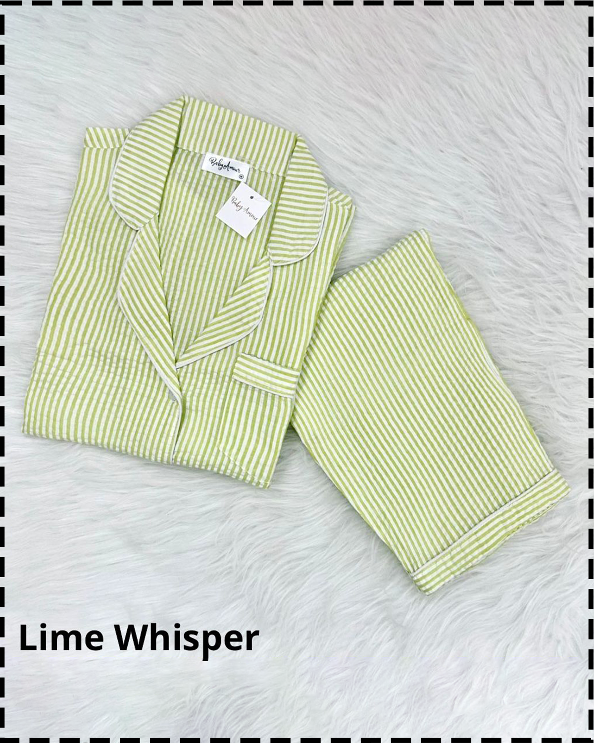 Lime Whisper Nightsuit Set