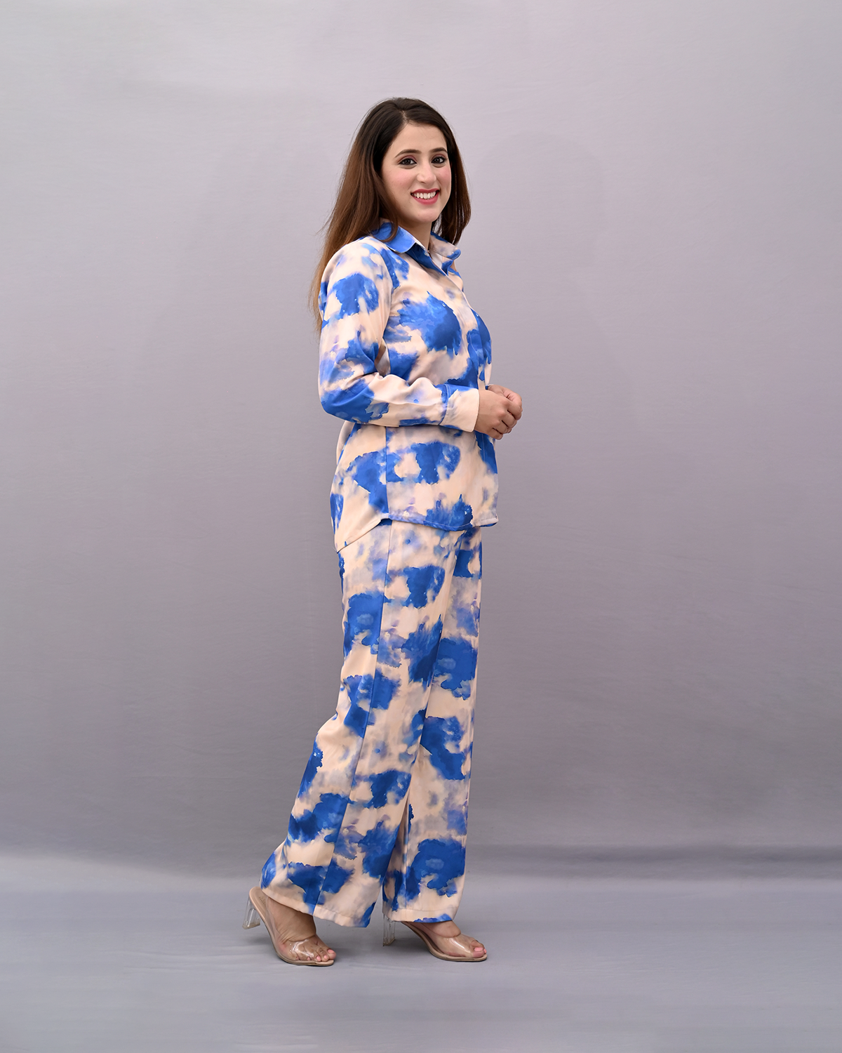 Blue Tie & Dye Co-ord Set | Women BabyAmour