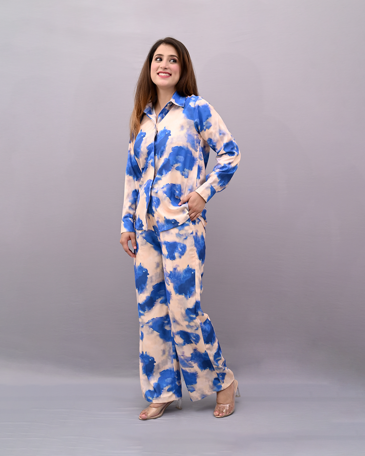 Blue Tie & Dye Co-ord Set | Women