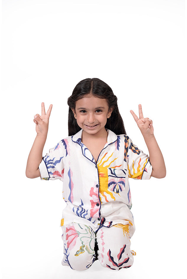 Sunset Vibes Nightsuit Set BabyAmour