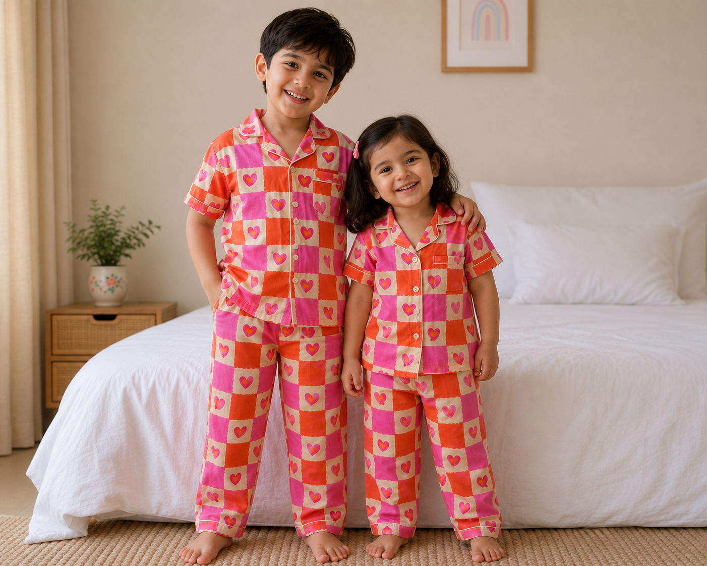Candy Hearts Sibling Twinning Set | Unisex