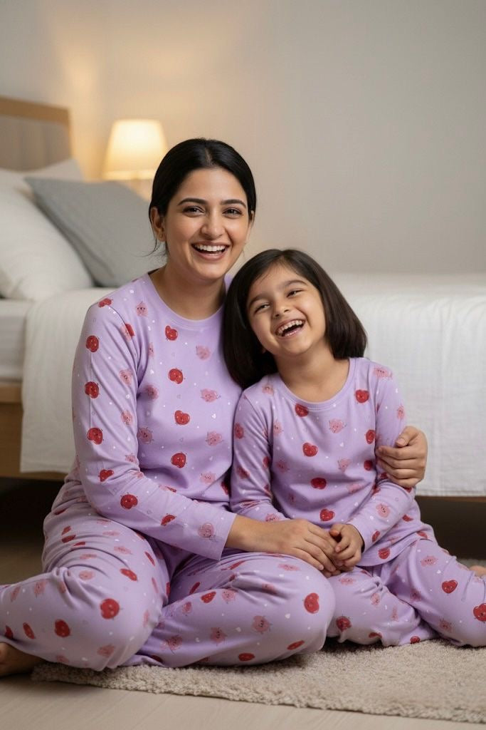 Dancing Hearts Twinning Set | Full Sleeves