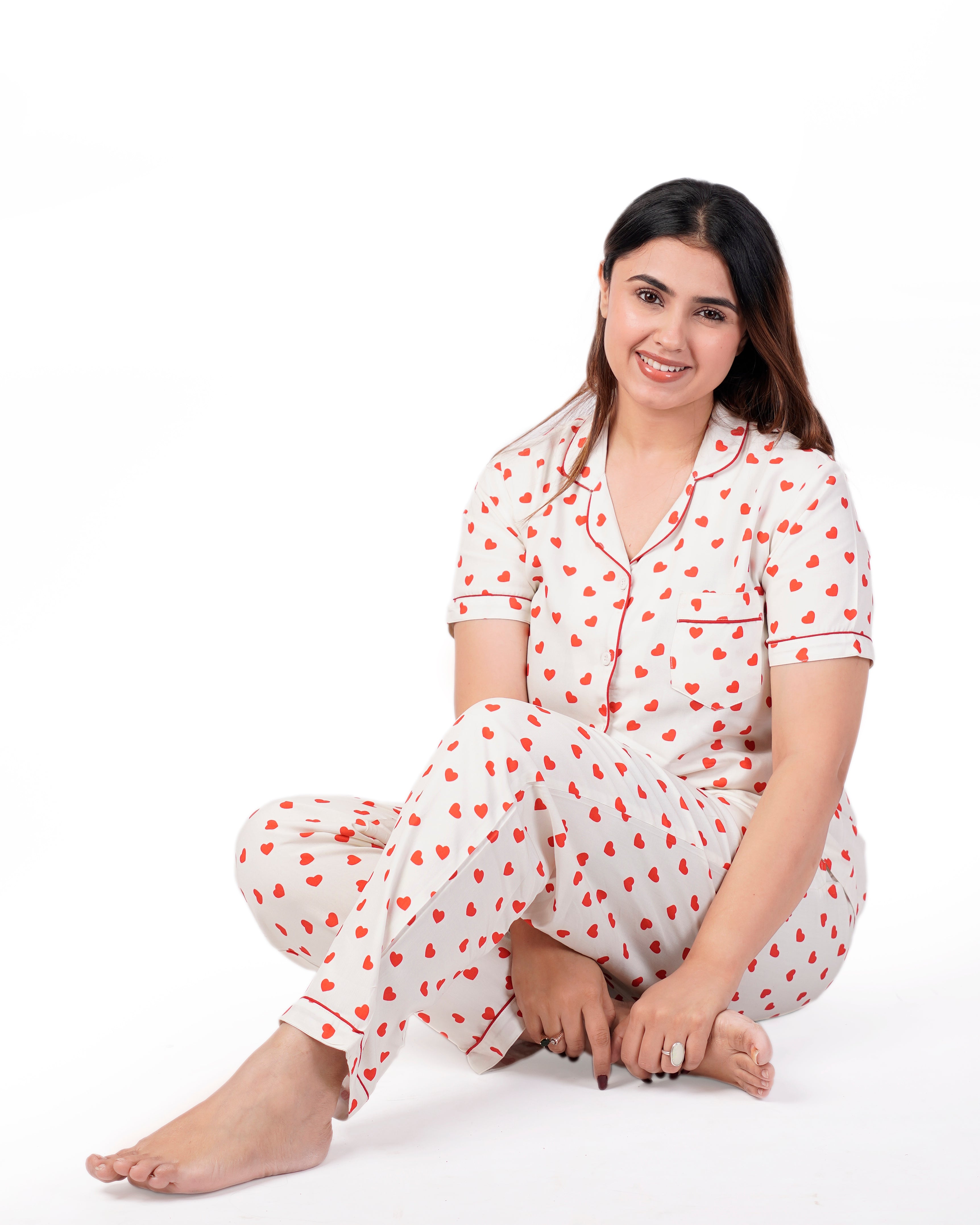 Pop of Love Nightsuit Set