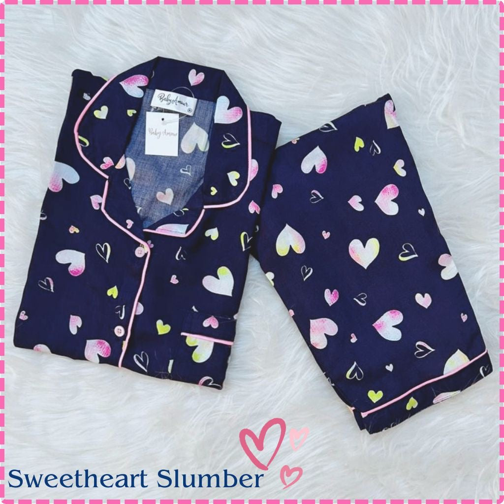 Sweetheart Slumber Twinning Set | Full Sleeves BabyAmour