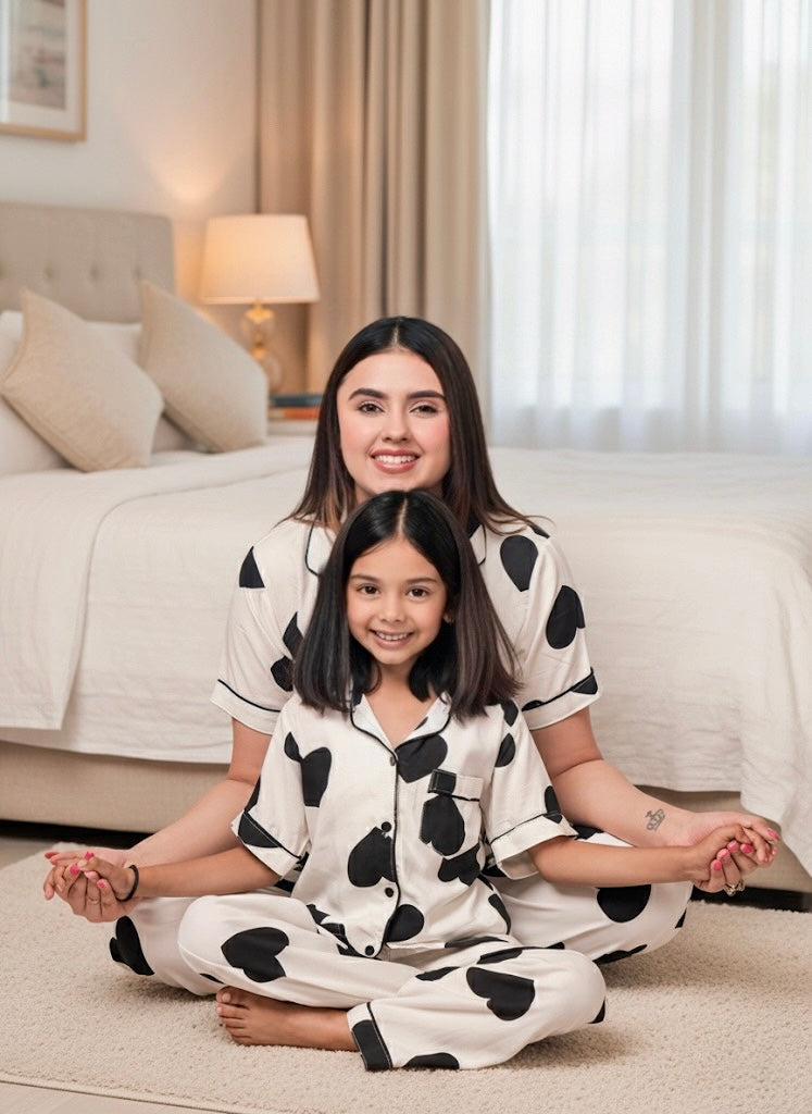 Mystic Hearts Twinning Set | Half Sleeves