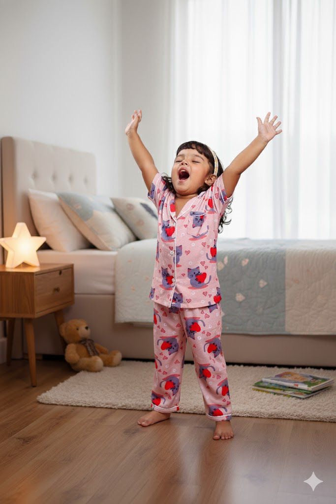Love Kitty Nightsuit Set