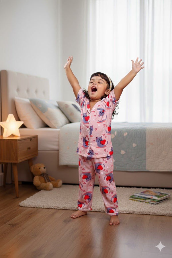 Love Kitty Nightsuit Set