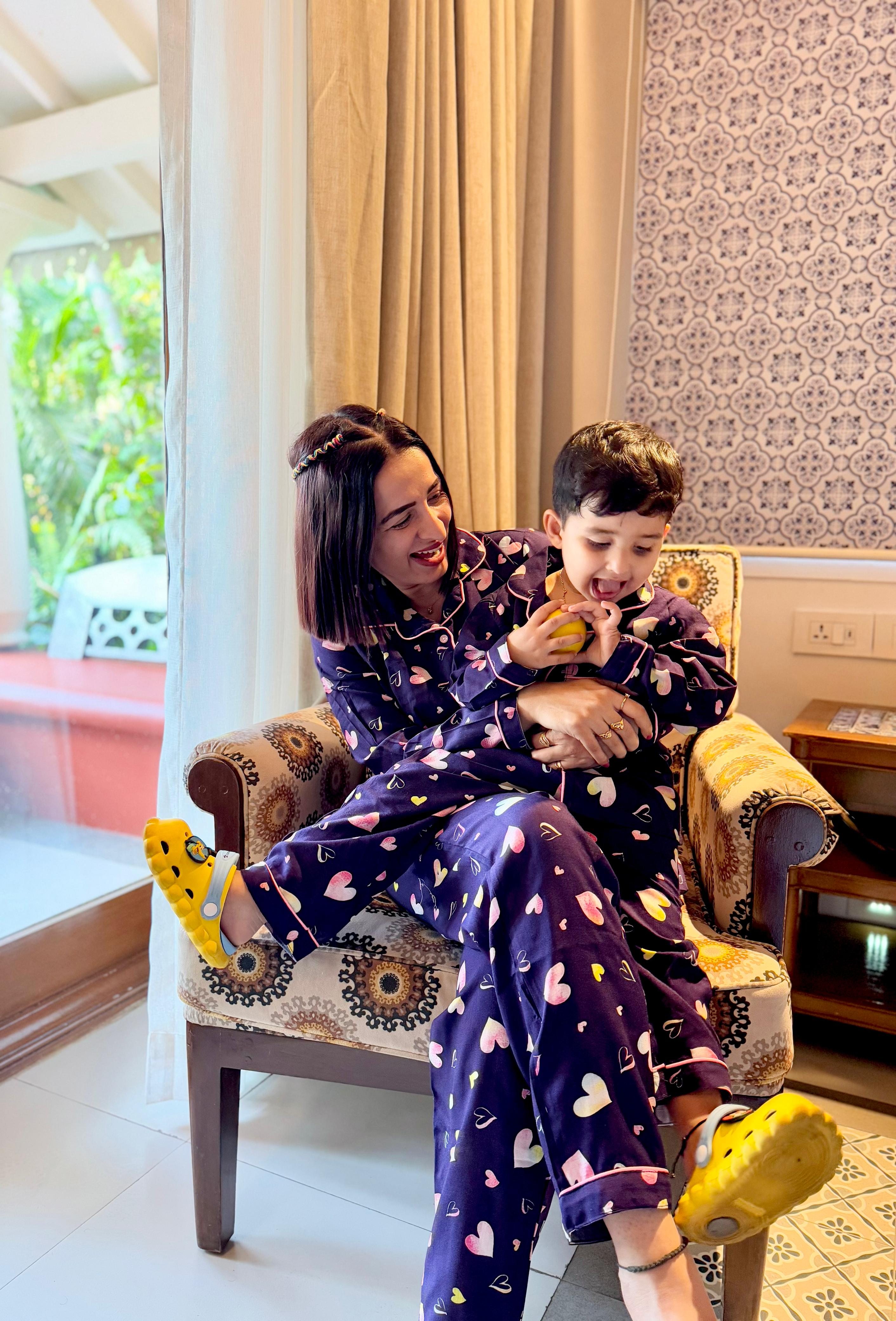 Sweetheart Slumber Twinning Set | Full Sleeves