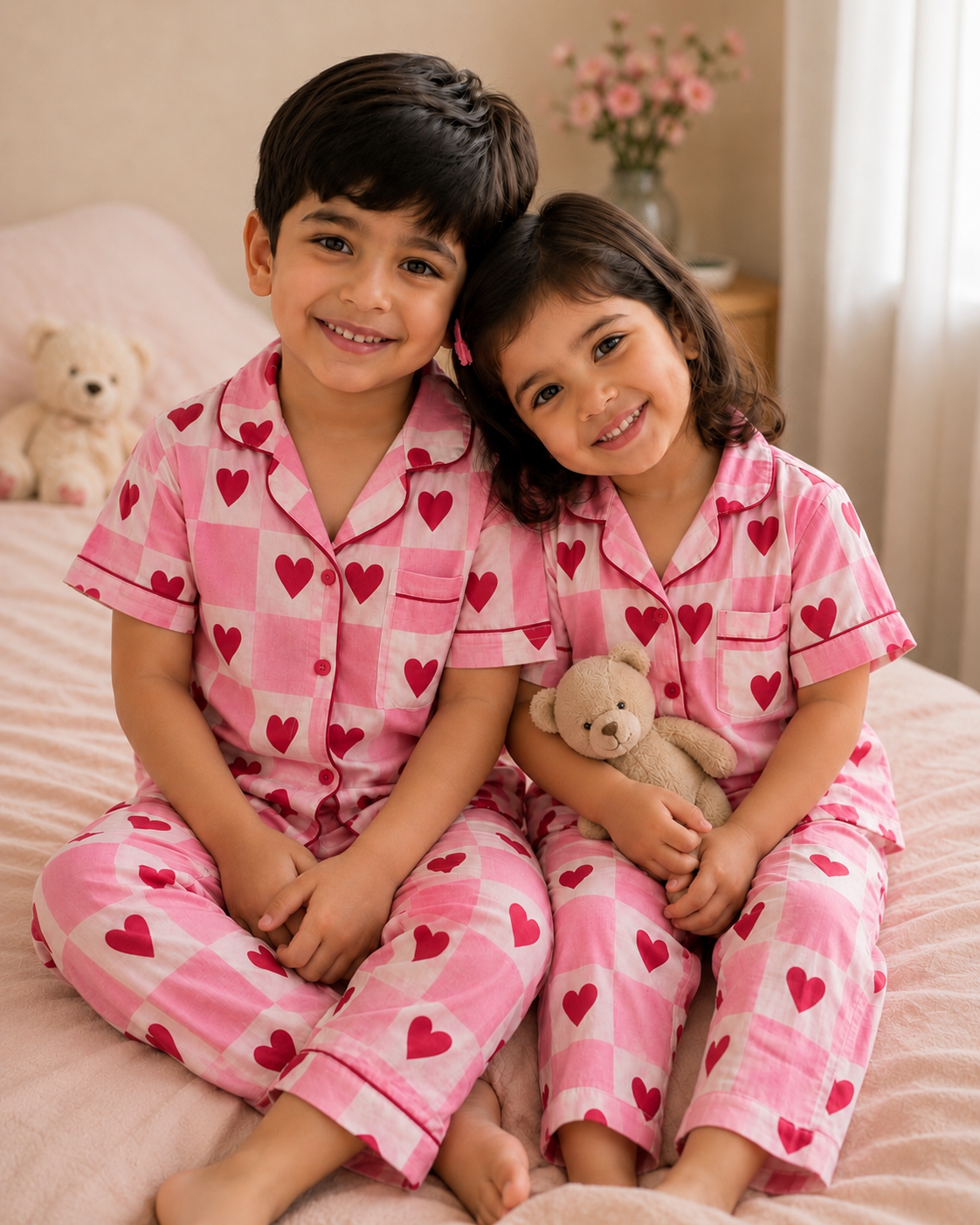 Happy Hearts Sibling Twinning Set | Unisex