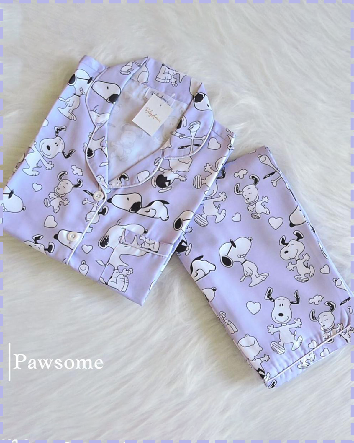 Pawsome Nightsuit Set | Full Sleeves BabyAmour