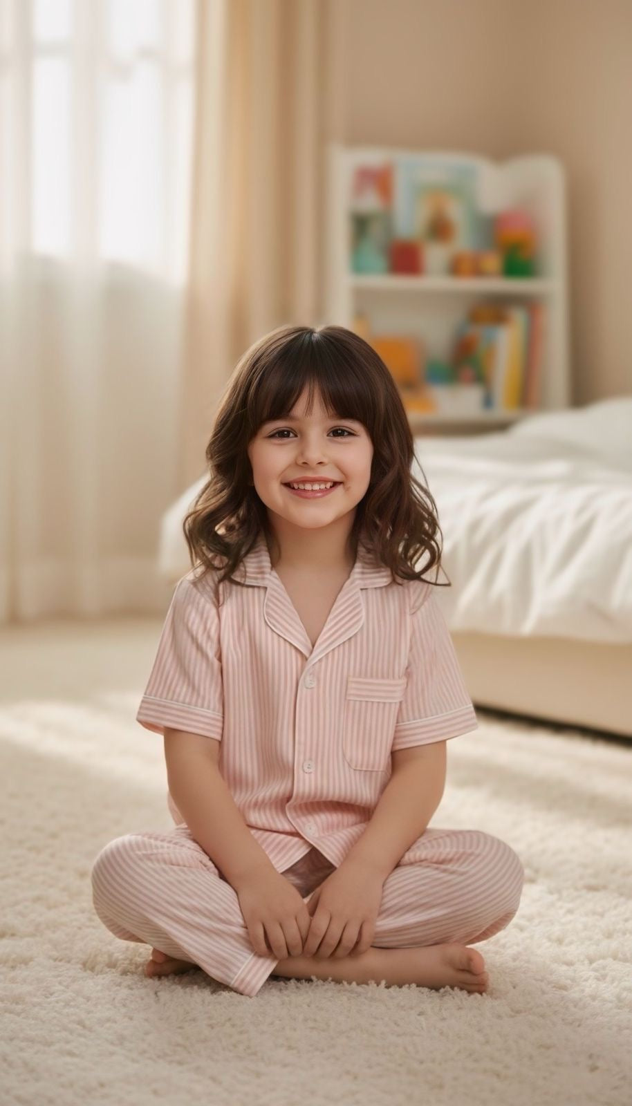 Peach Whisper Nightsuit Set