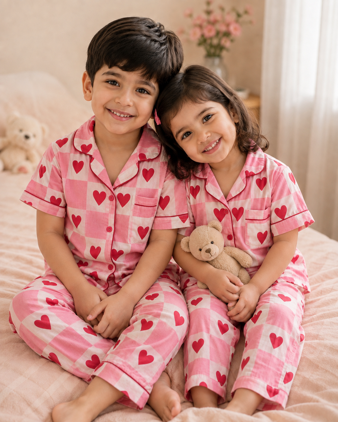 Happy Hearts Sibling Twinning Set | Unisex