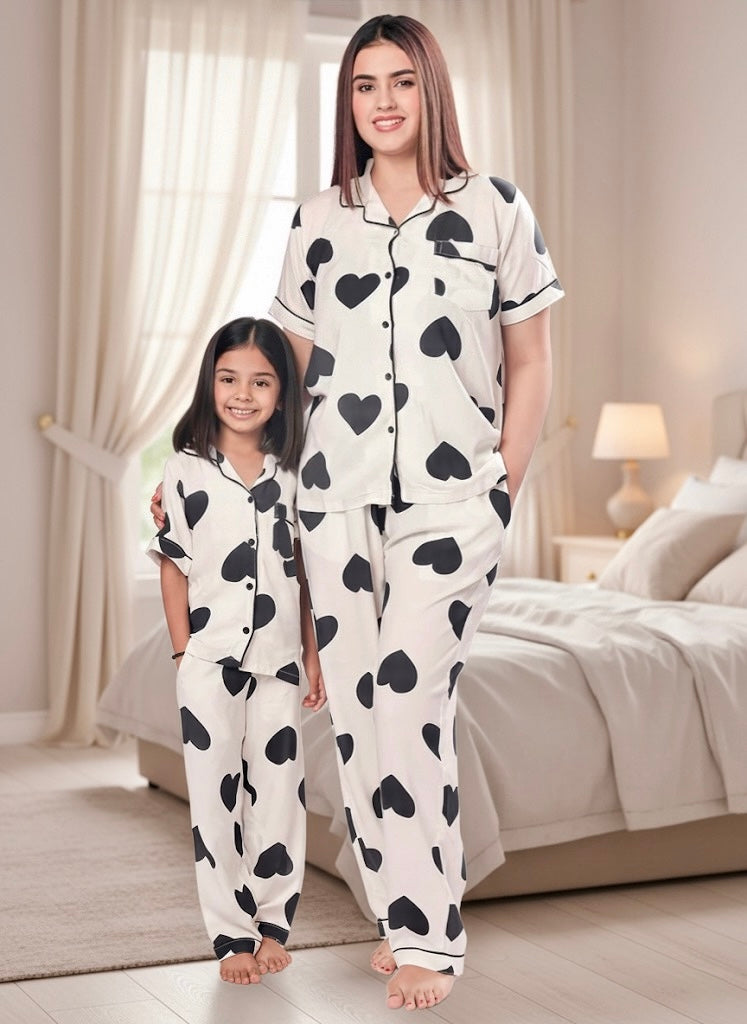 Mystic Hearts Twinning Set | Half Sleeves