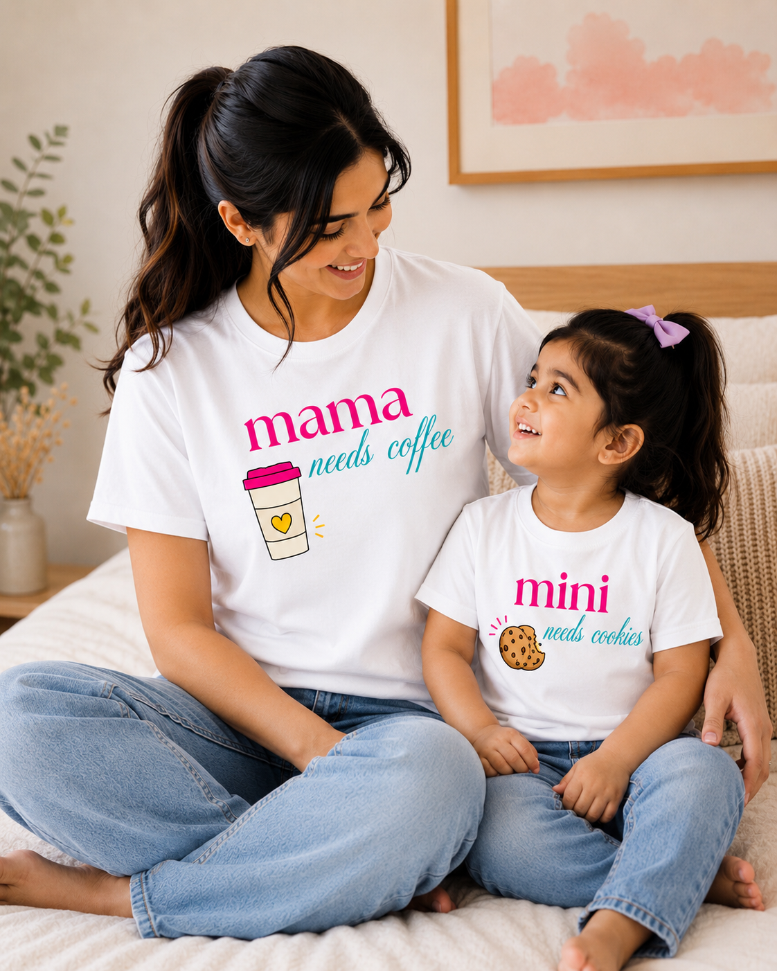 Coffee & Cookies Twinning Tees