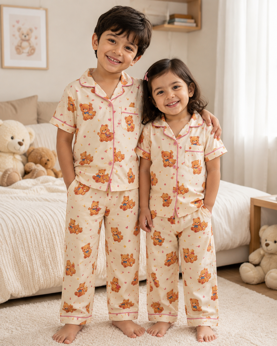 Teddy Cuddles Sibling Twinning Set | Unisex