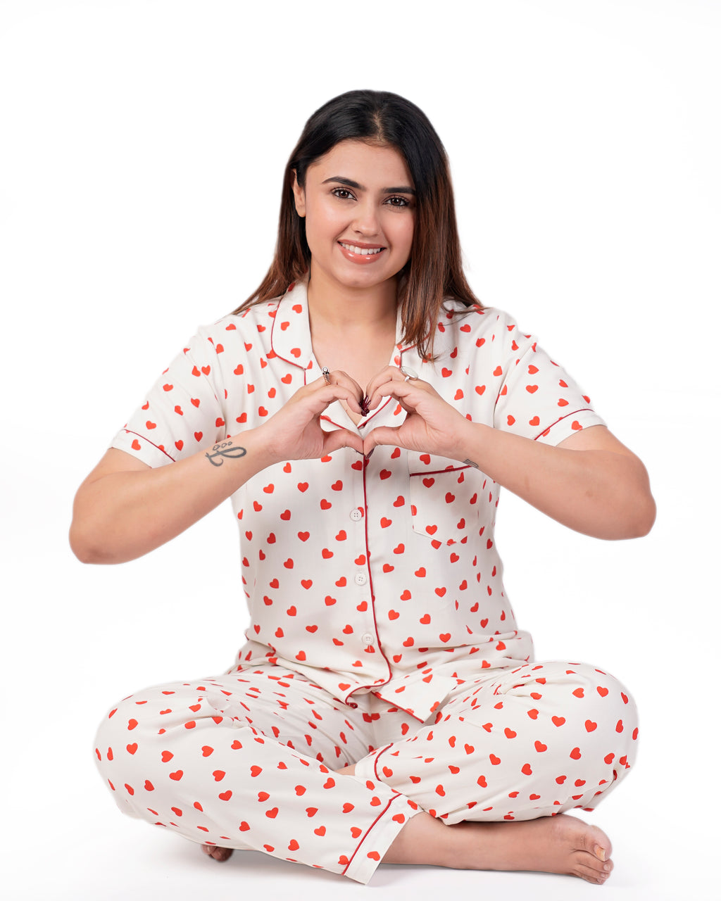 Pop of Love Nightsuit Set