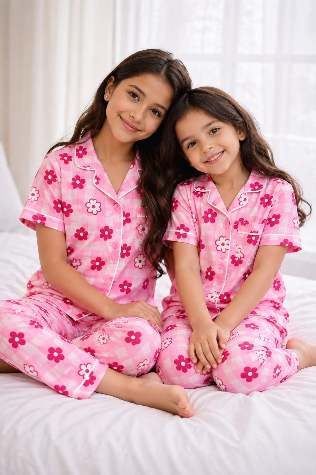 Pink Bloom Sibling Twinning Set