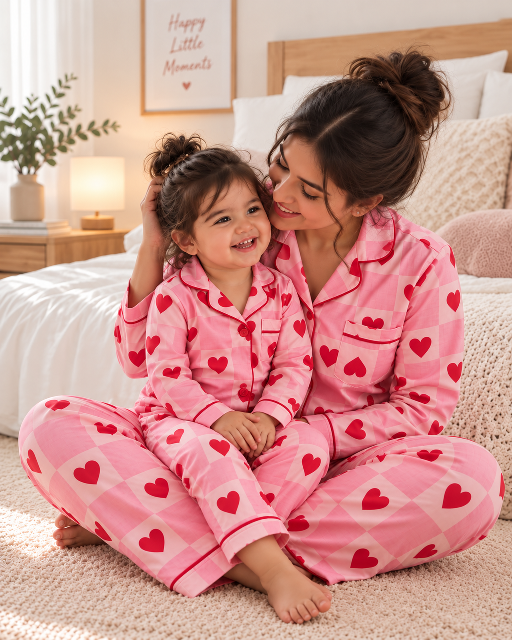Happy Hearts Full Sleeves Twinning Set