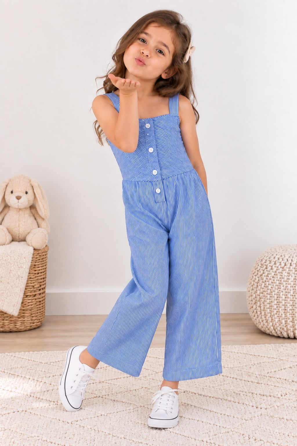 100% Cotton Blue Romper | Babies & Kids