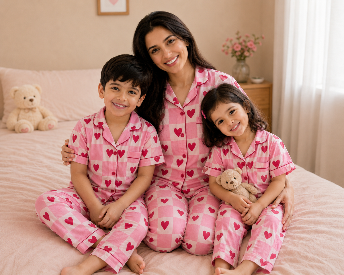 Happy Hearts Sibling Twinning Set | Unisex