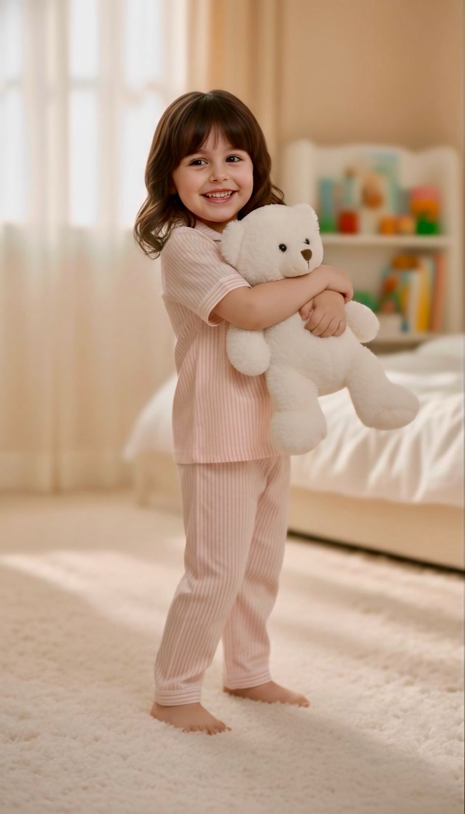 Peach Whisper Nightsuit Set