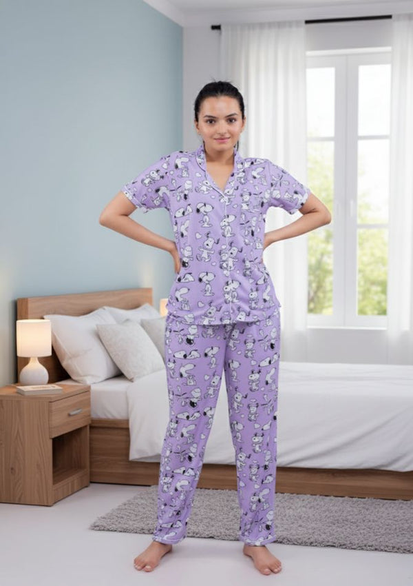 Pawsome Nightsuit Set | Women