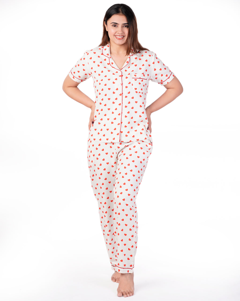 Pop of Love Nightsuit Set