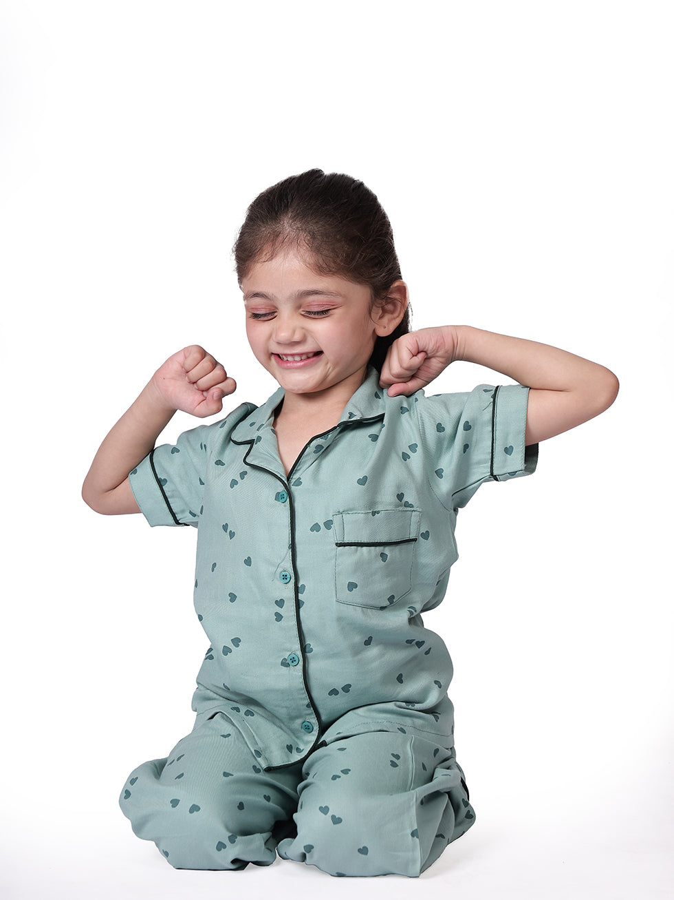 Dreamy Hearts Nightsuit Set BabyAmour