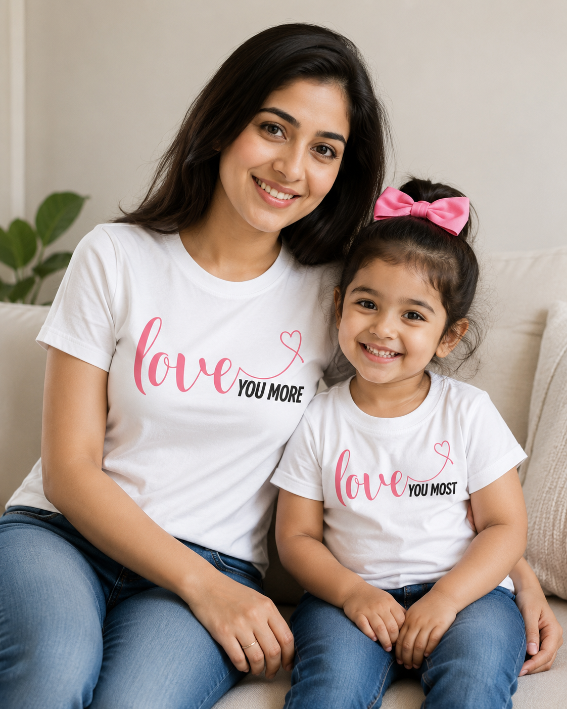 Love You More Twinning Tees