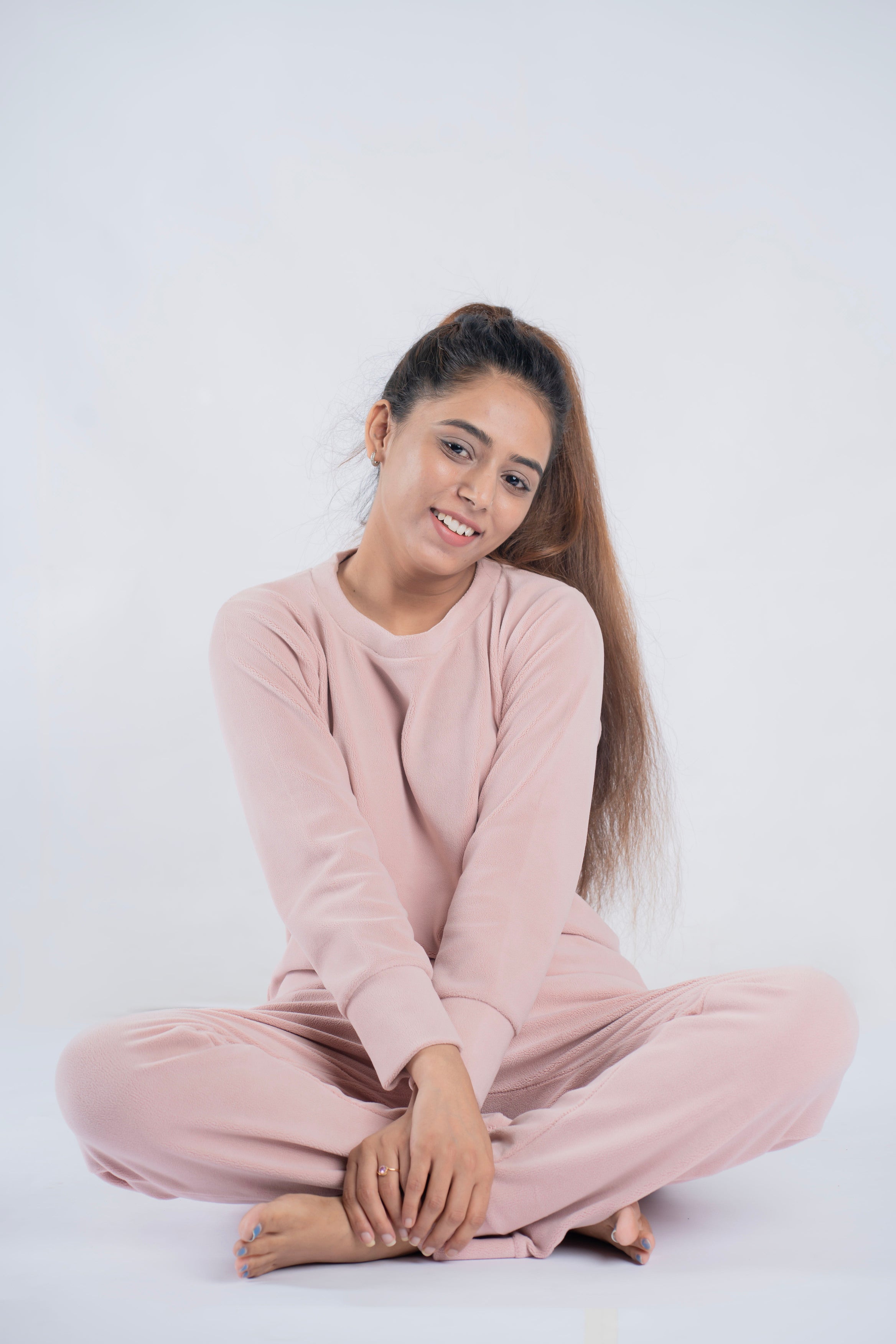 Dusty Peach Supersoft Premium Velvet Set | Women - BabyAmour